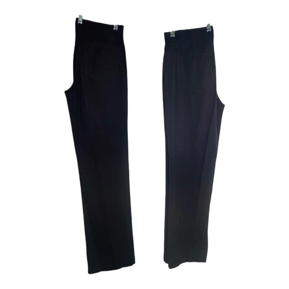 Eileen Fisher Womens Brown Straight-Leg Pants S Mid-Rise Stretch Trousers Workwe - Picture 3 of 7
